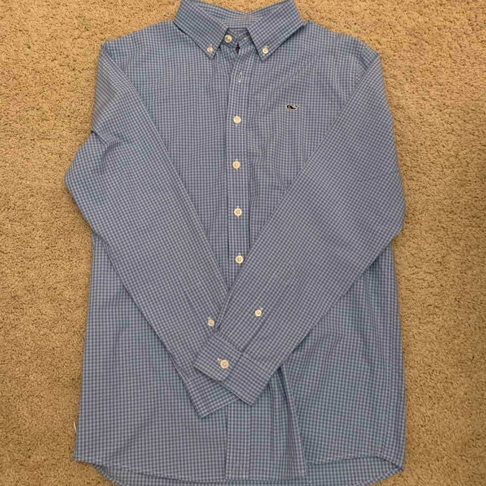 Boys vineyard vines long sleeve button up size L (16)